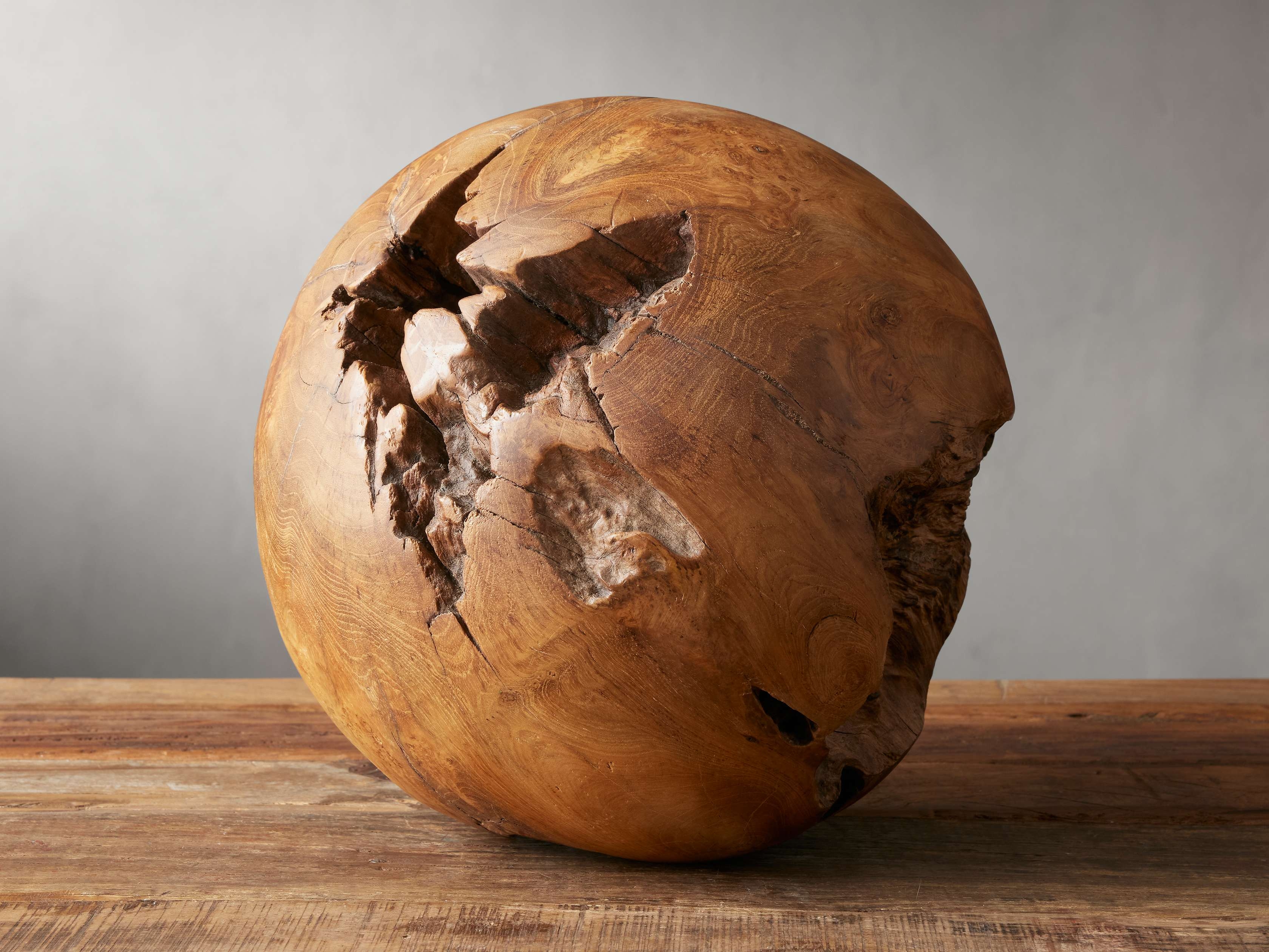 Etta Sphere in Natural Wood Extra Large - Image 0
