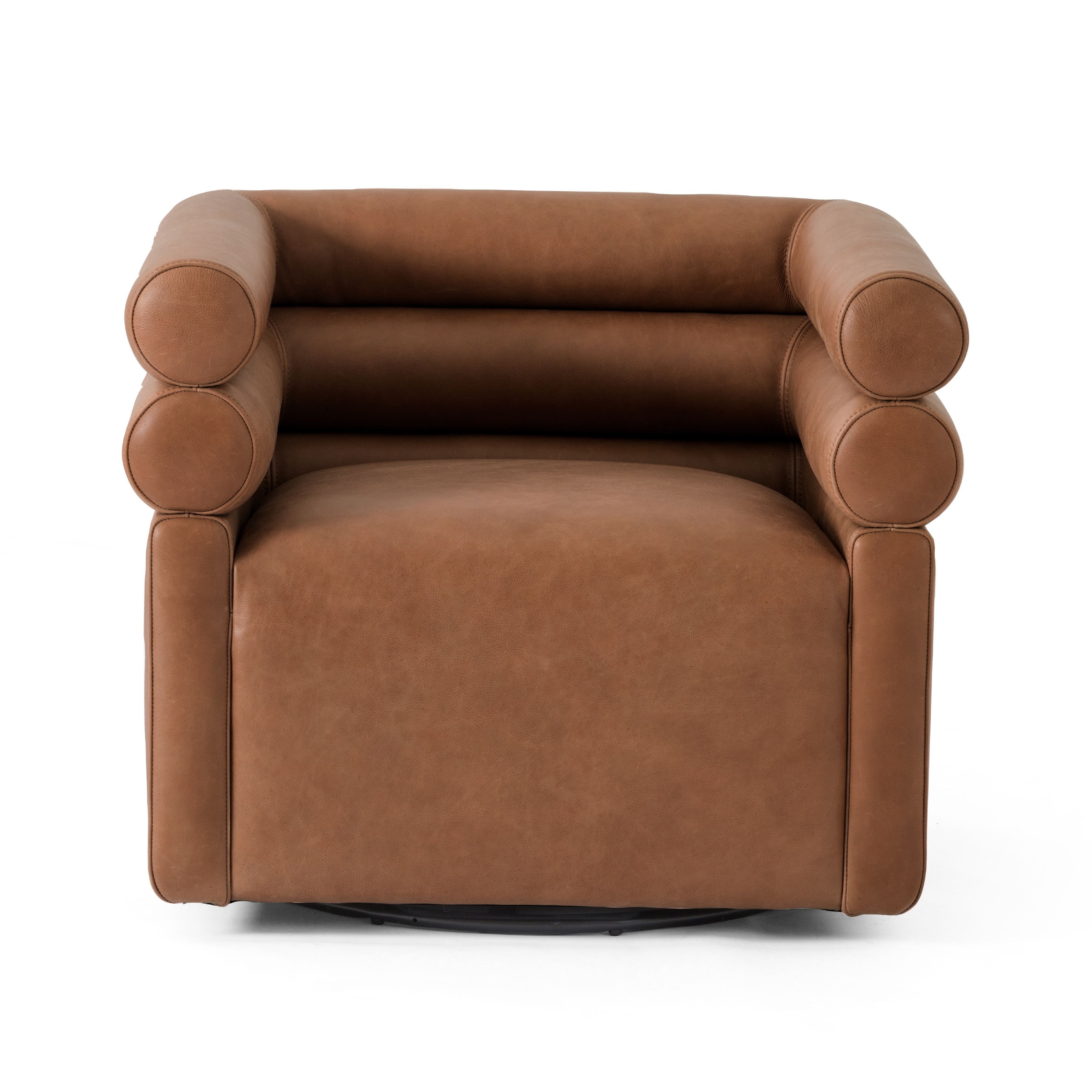 Evie Swivel Chair - Palermo Cognac - Image 3