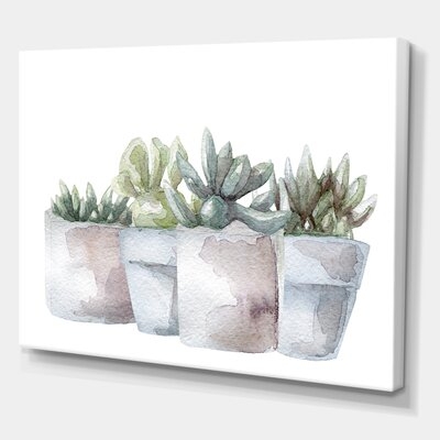 Cactus And Succulent House Plants III - Farmhouse Canvas Wall Art Print-PT35344 - Image 0