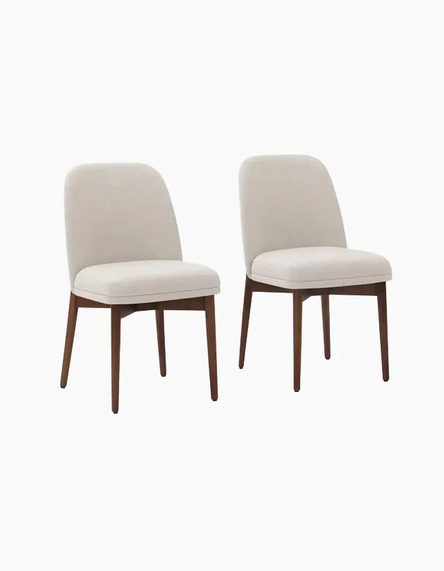 Alto Dining Chairs (Set of 2) - Papyrus/Walnut