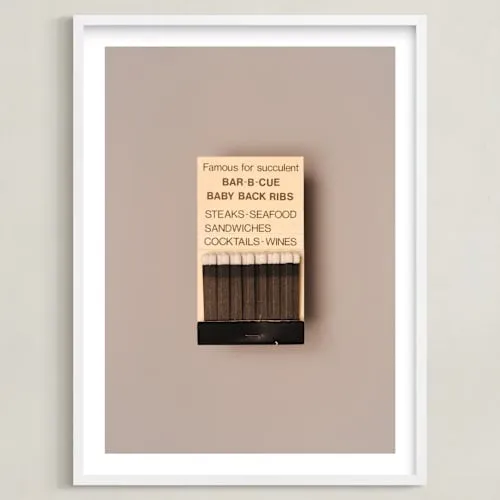 Famous Food Black Limited Edition Fine Art Print