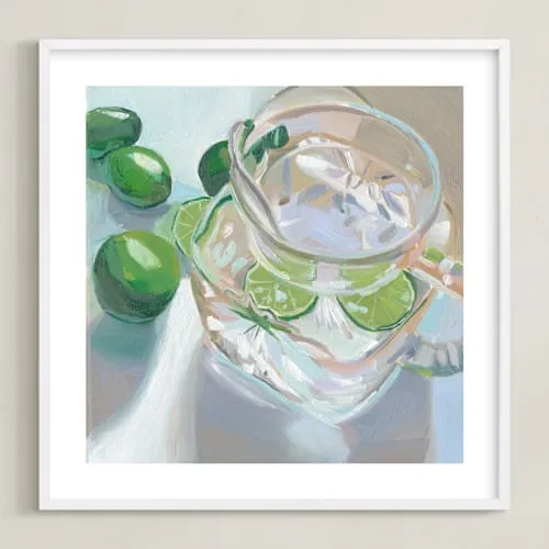 Cut Glass And Limes Limited Edition Fine Art Print