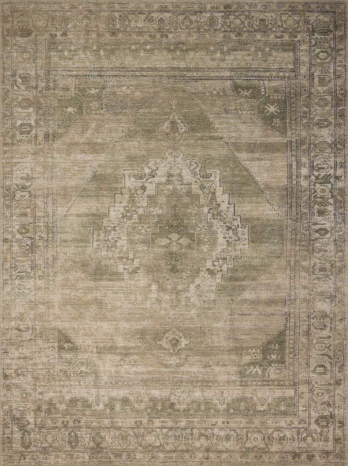 Amber Lewis x Loloi Cambria Sand / Olive 7'-6" x 9'-6"