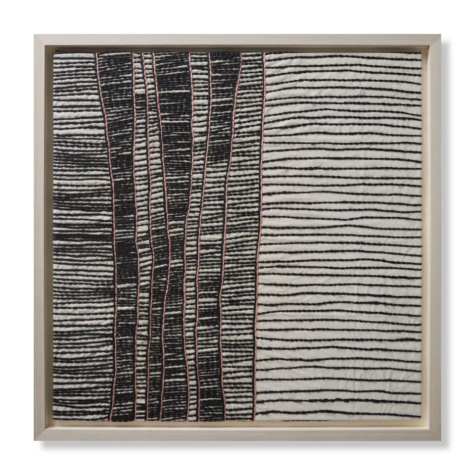 Loloi Migration Ivory / Black 3'-2" x 3'-2" Wall Art