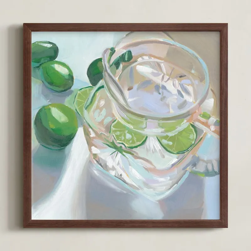 Cut Glass And Limes Limited Edition Fine Art Print