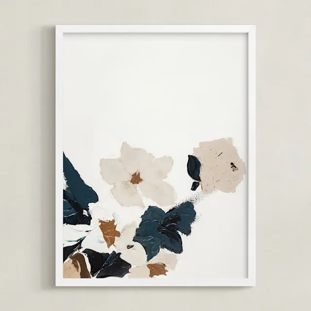 Abstract Botanical Floral Diptych I Limited Edition Fine Art Print