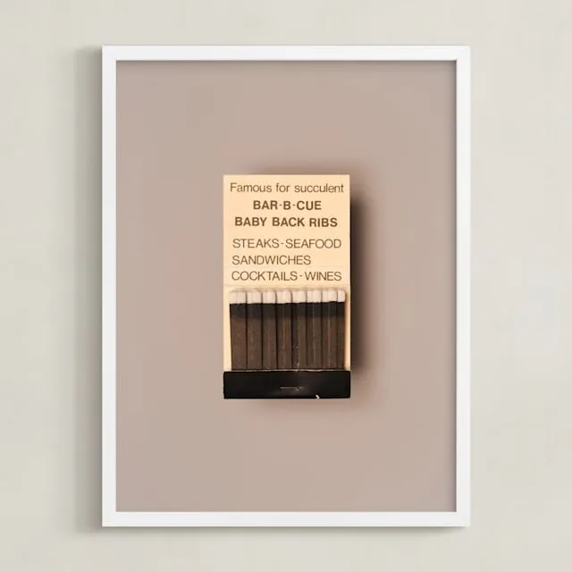 Famous Food Black Limited Edition Fine Art Print