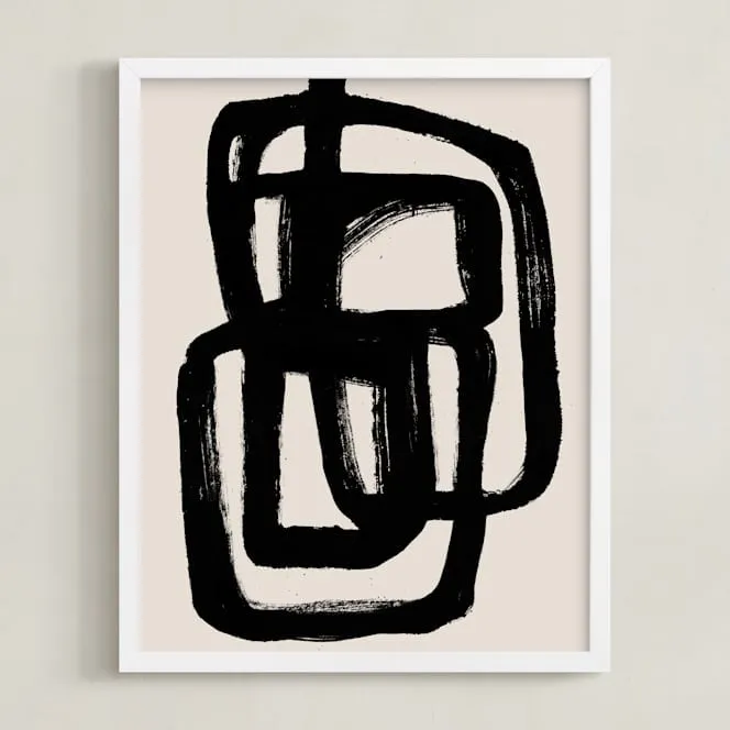 Abstract Ink Brush Open Edition Fine Art Print