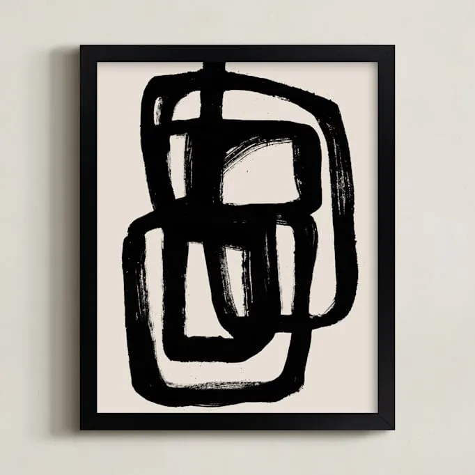 Abstract Ink Brush Open Edition Fine Art Print