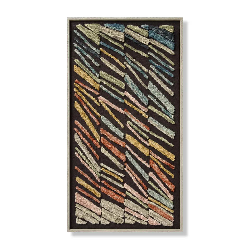 Loloi Windblown Black / Multi 4'-5" x 2'-5" Wall Art
