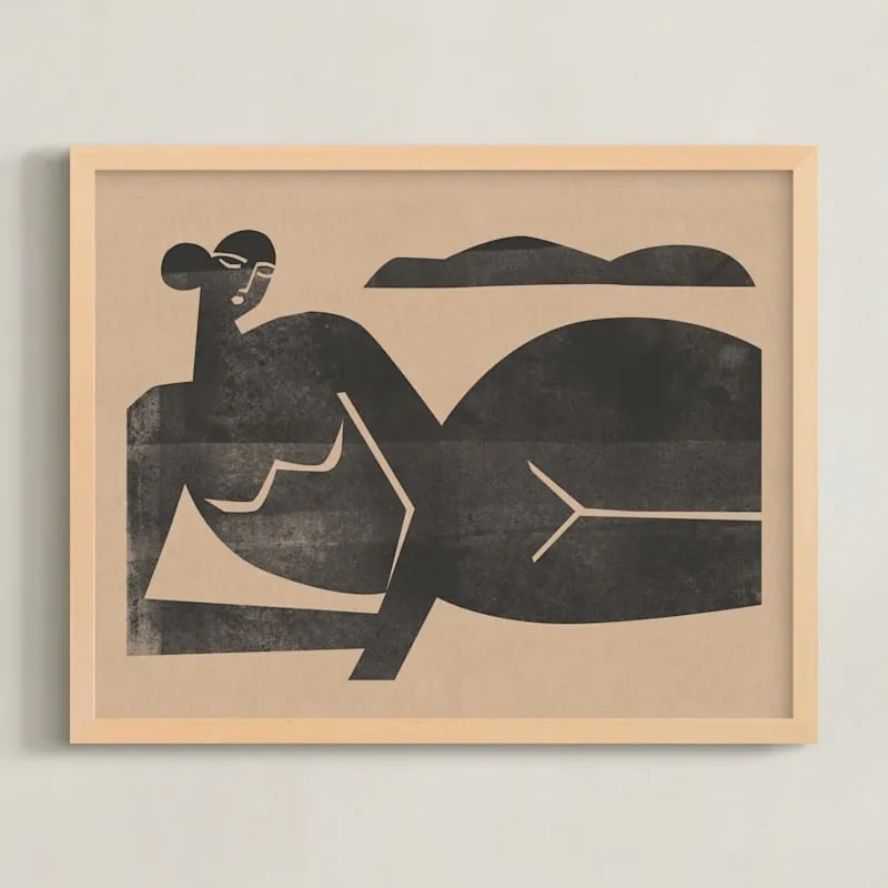 Woodblock Nude Limited Edition Fine Art Print