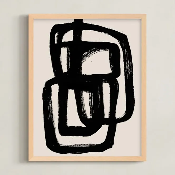 Abstract Ink Brush Open Edition Fine Art Print