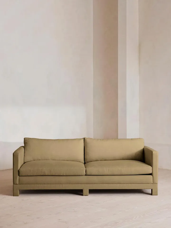Ashford Three Seater Sofa, Linen, Wheat, US