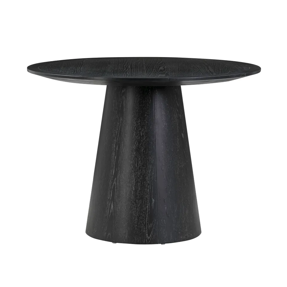 Sahara 41" Black Oak Round Dining Table
