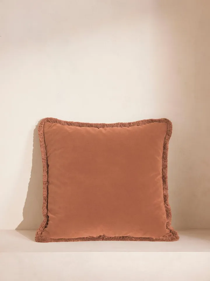 Margeaux Large Square Cushion, Antique Rose