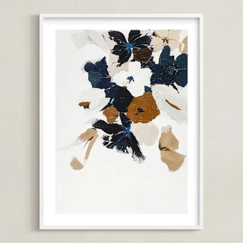 Abstract Botanical Floral Diptych II Limited Edition Fine Art Print