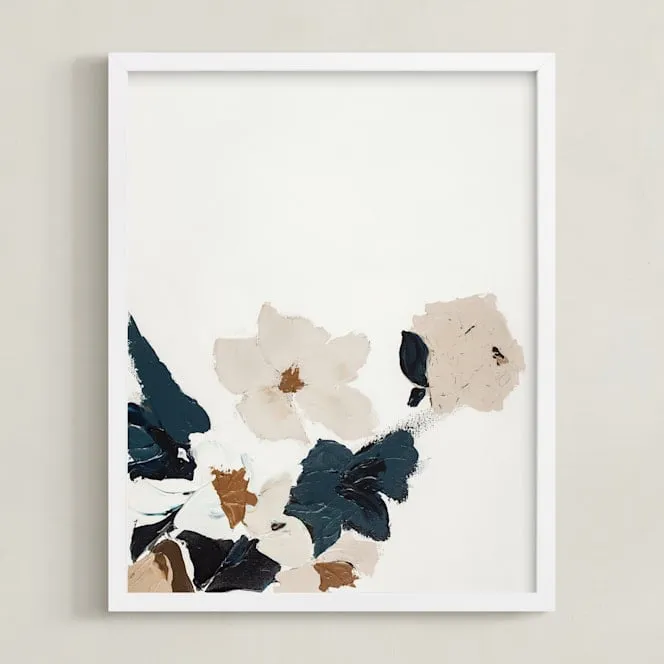 Abstract Botanical Floral Diptych I Limited Edition Fine Art Print