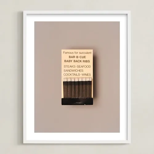 Famous Food Black Limited Edition Fine Art Print