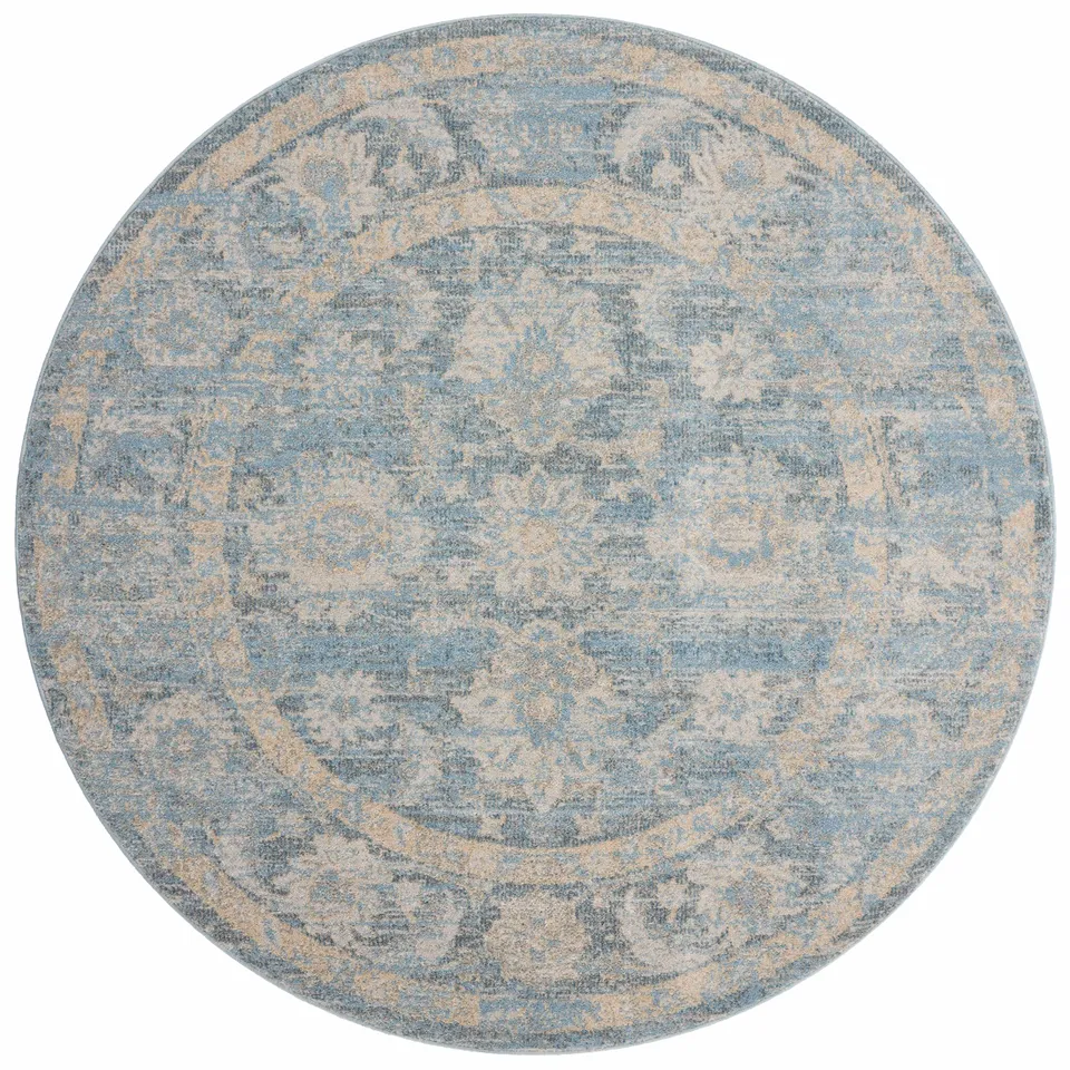 Loloi Odette Sky / Beige 9'-2" x 9'-2" Round
