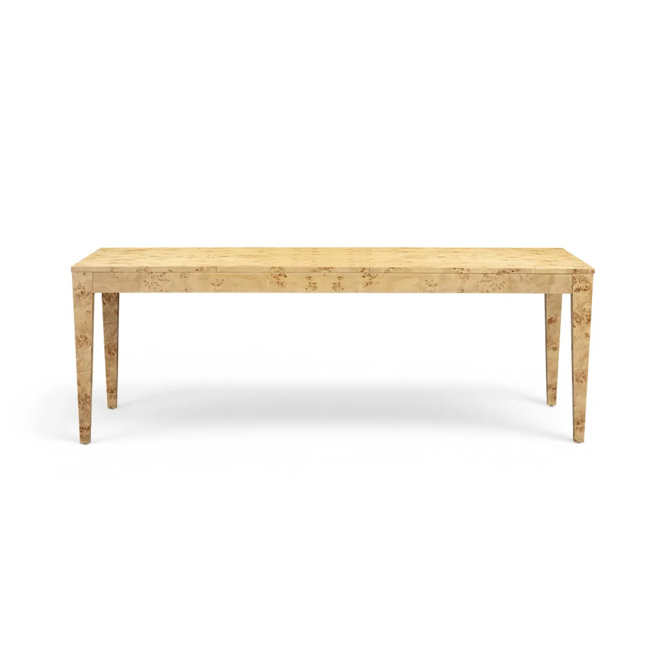 Brandyss Natural Burl Rectangular Dining Table