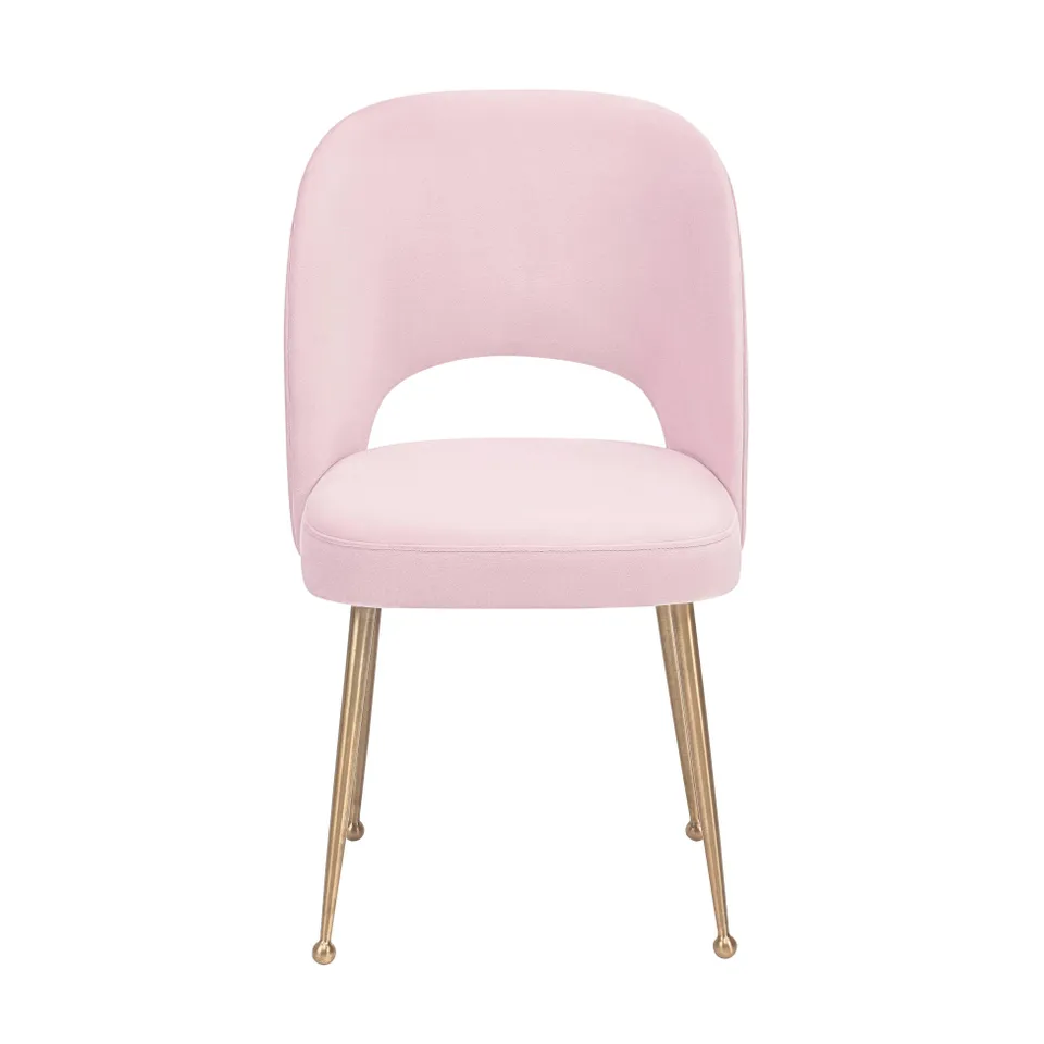 Swell Blush Velvet Chair