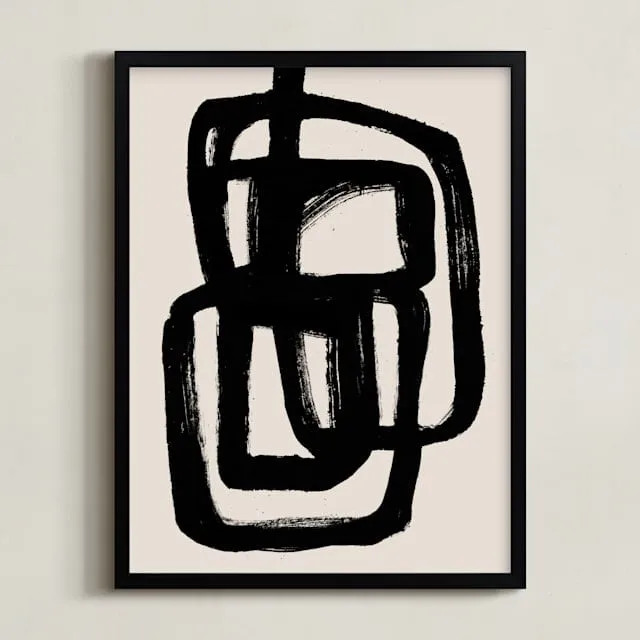 Abstract Ink Brush Open Edition Fine Art Print