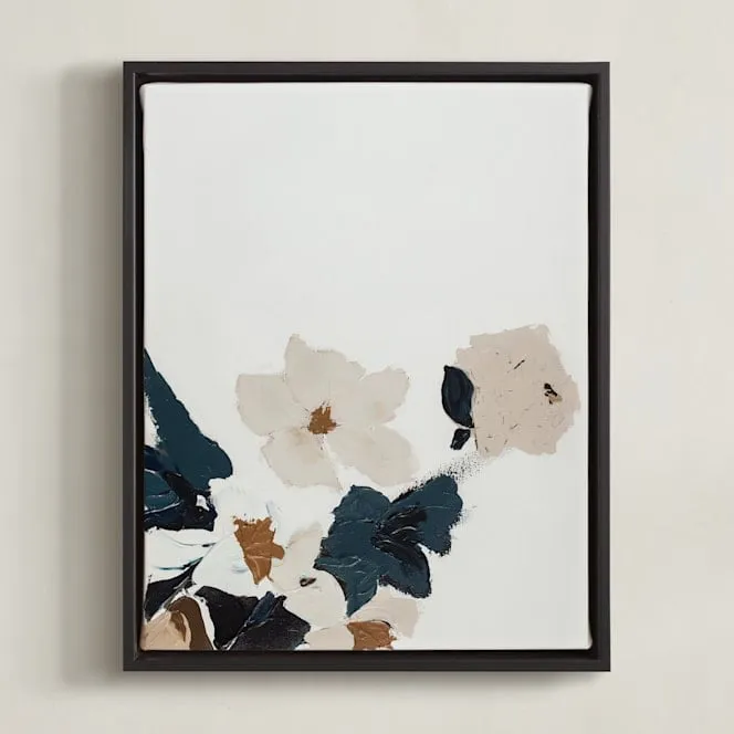 Abstract Botanical Floral Diptych I Limited Edition Fine Art Print