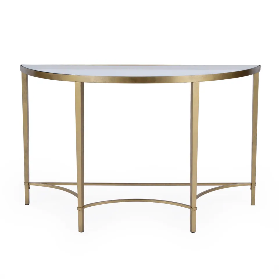 Monica Antique Gold Console Table