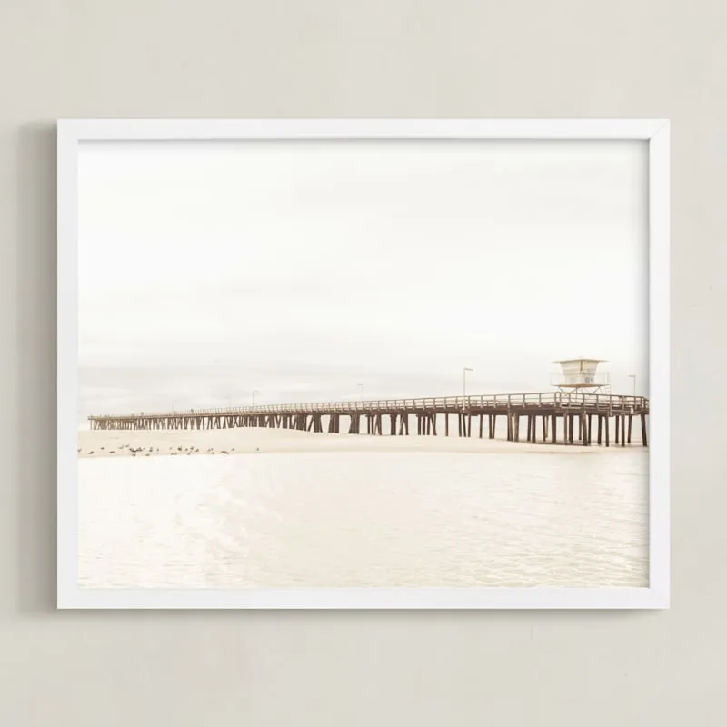 Stormy Pier Limited Edition Fine Art Print