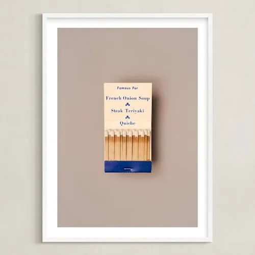 Famous Food Blue Limited Edition Fine Art Print