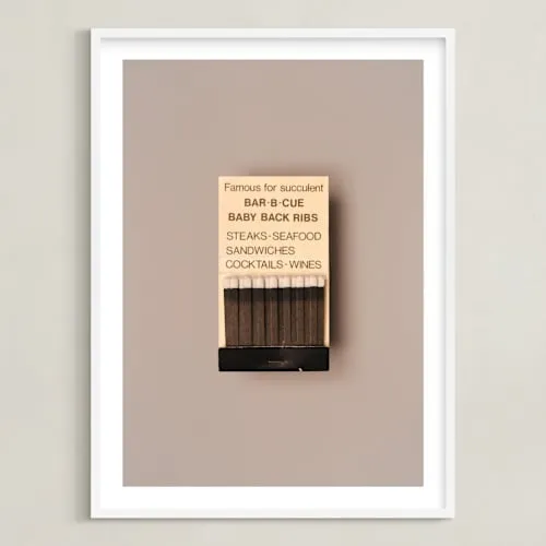 Famous Food Black Limited Edition Fine Art Print