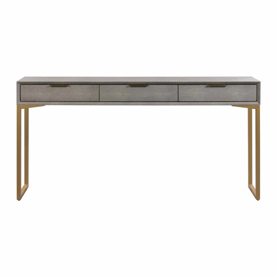 Pesce Grey Shagreen Console Table