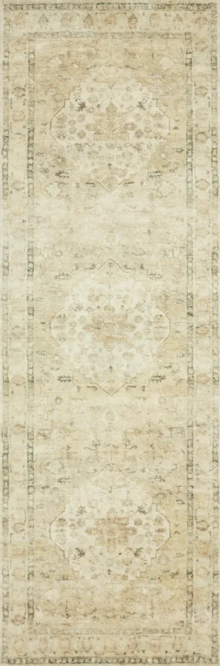 Loloi Rosette Sand / Ivory 2'-6" x 9'-9"