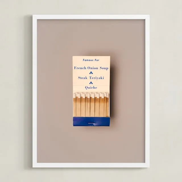 Famous Food Blue Limited Edition Fine Art Print