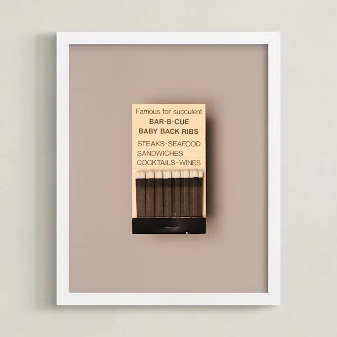 Famous Food Black Limited Edition Fine Art Print