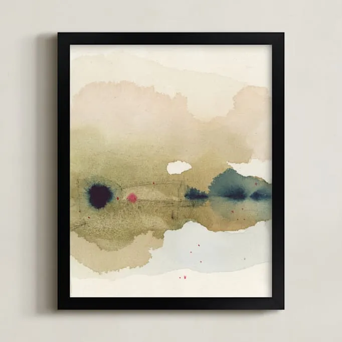 Viridian Misty Lake I Limited Edition Fine Art Print