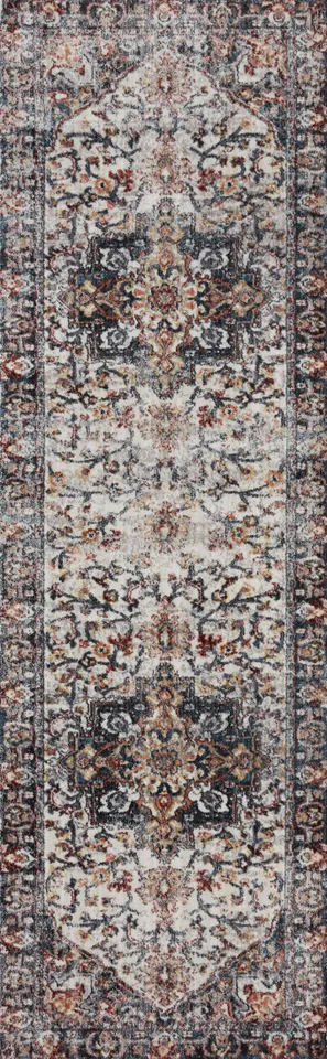 Loloi Samra Ivory / Denim 2'-7" x 8'-0"