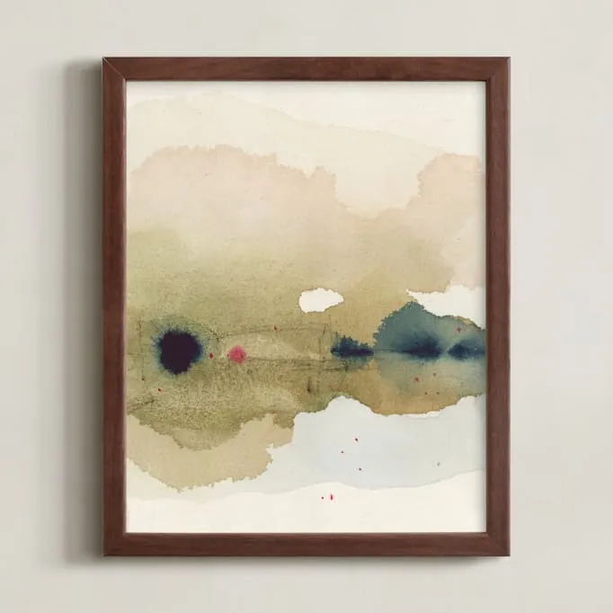 Viridian Misty Lake I Limited Edition Fine Art Print