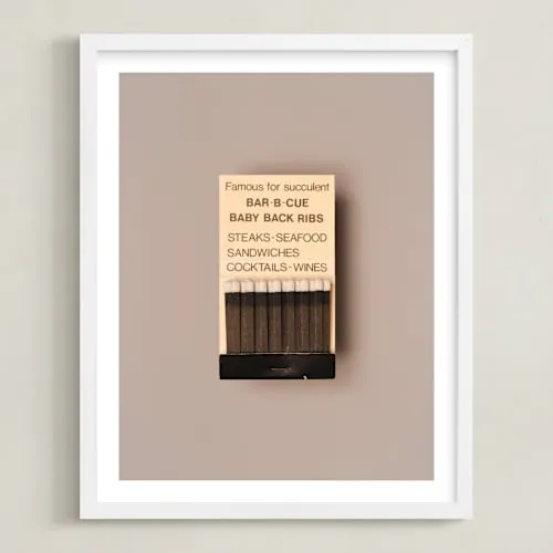Famous Food Black Limited Edition Fine Art Print