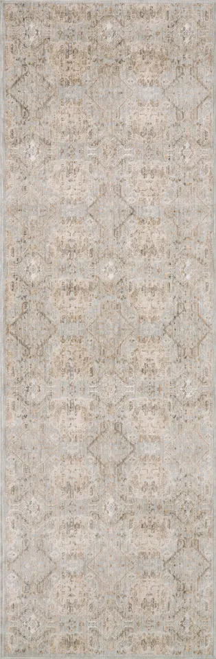 Amber Lewis x Loloi Zuma Silver / Multi 2'-7" x 12'-0"