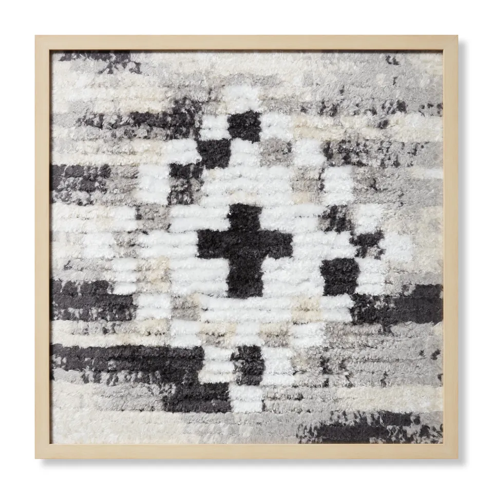 Loloi Fete Grey / Ivory 2'-2" x 2'-2" Wall Art