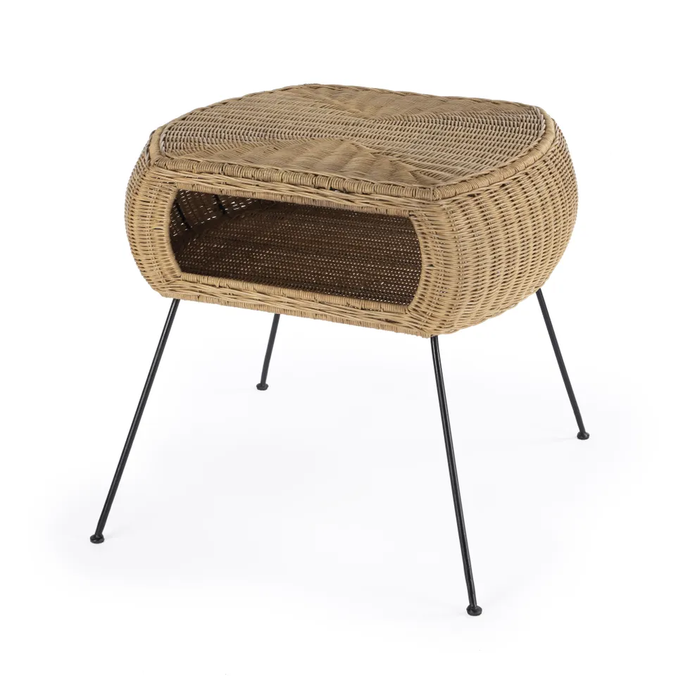 Coralitta Natural Rattan End Table