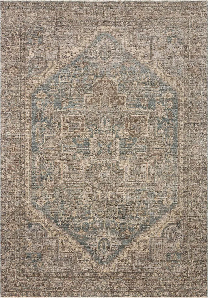 Loloi Priscilla Blue / Bark 2'-6" x 7'-6"