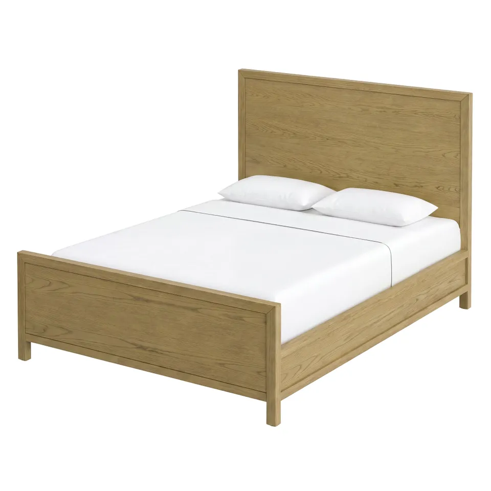 Nora Light Oak Bed