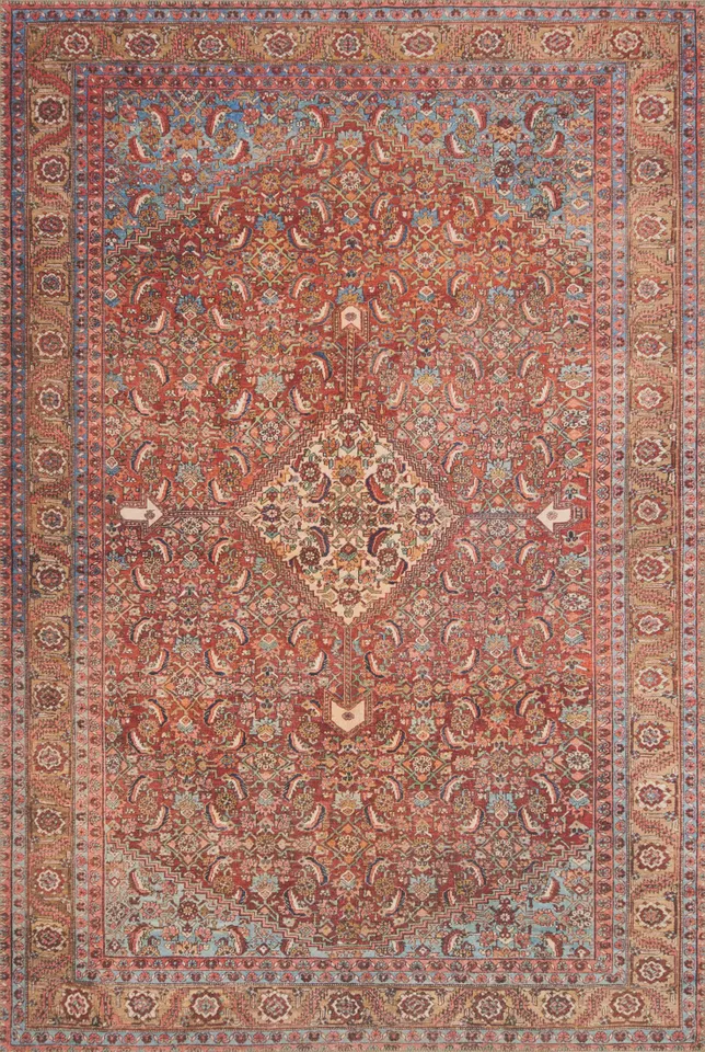 Loloi Loren Red / Multi 7'-6" x 9'-6"