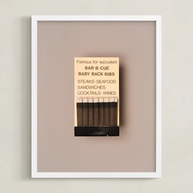 Famous Food Black Limited Edition Fine Art Print