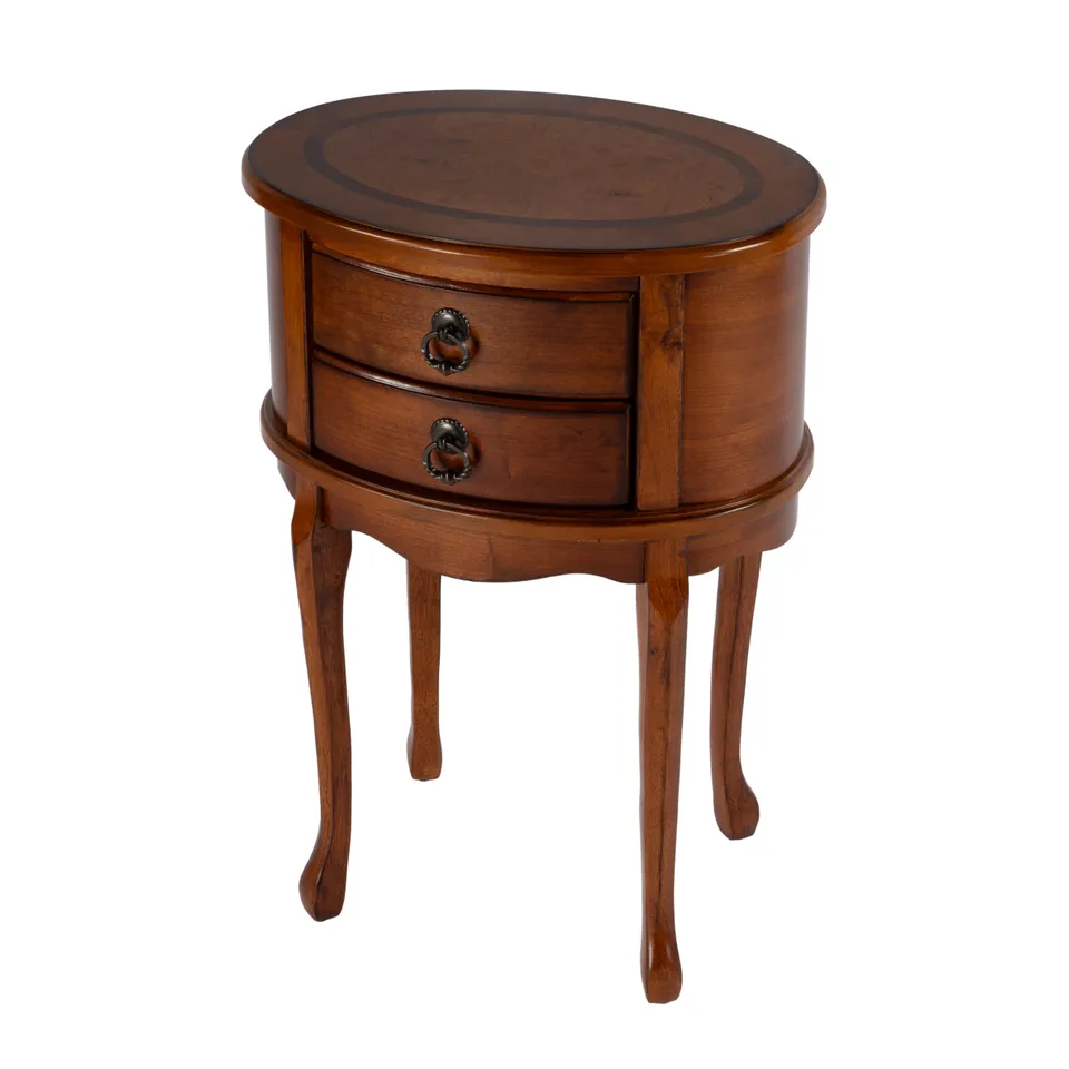 Whitley Olive Ash Oval Side Table