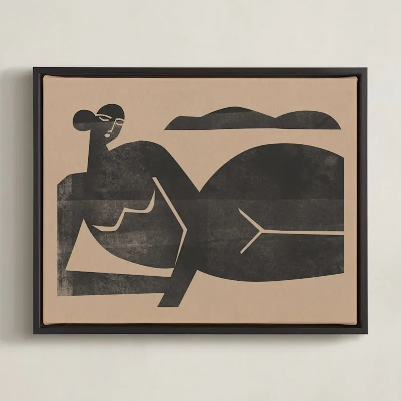 Woodblock Nude Limited Edition Fine Art Print