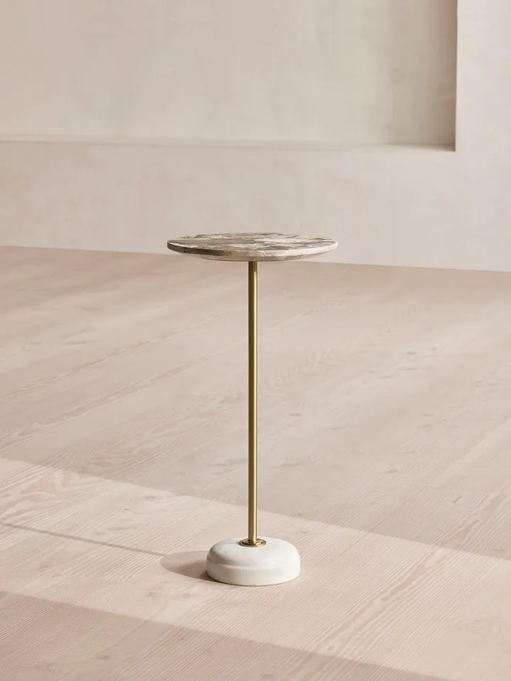 Fleet Side Table, Small, Kapri Marble