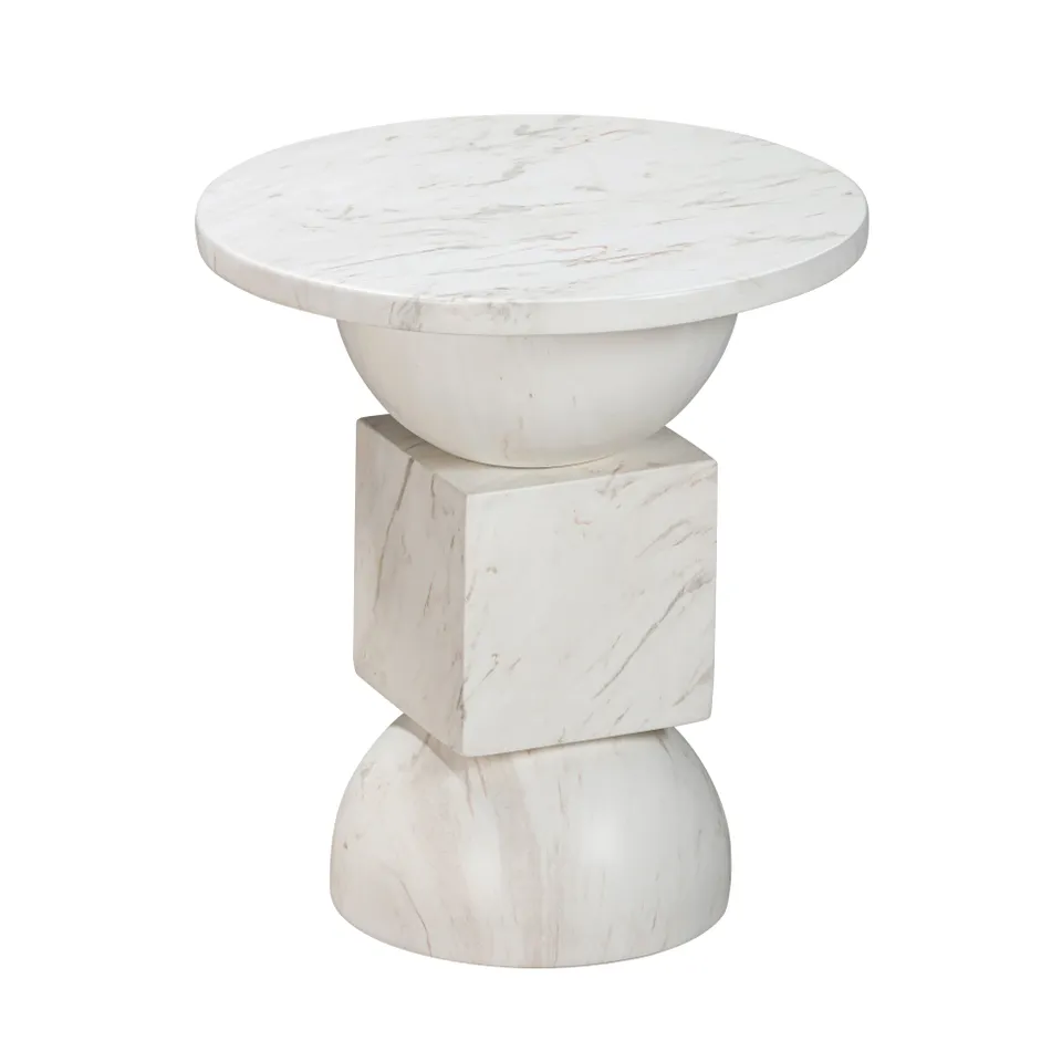 Chip Marble Print Indoor / Outdoor Side Table